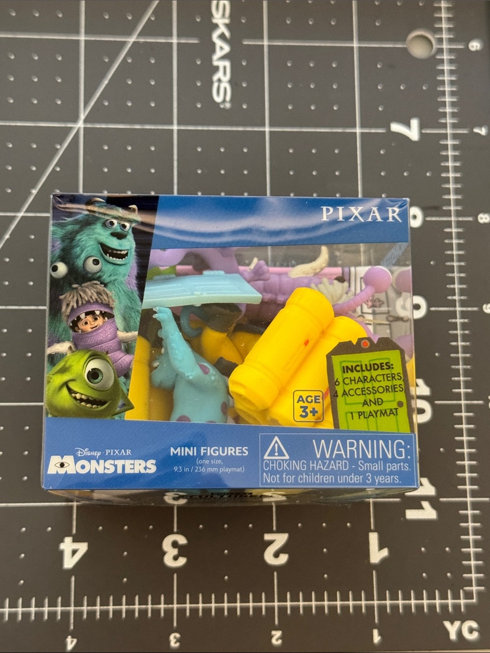 Disney Pixar Monsters Mini Figures Playset - Yellow Accessories